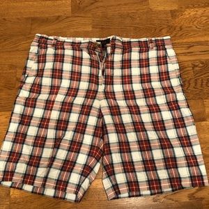 APC cotton plaid shorts